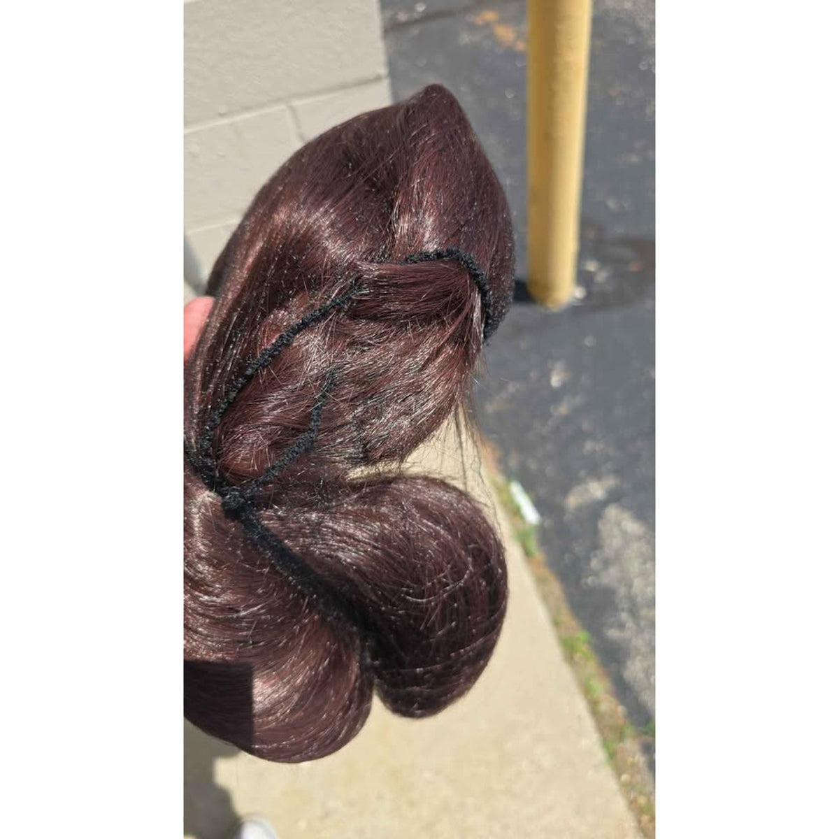 Kome 18 inch Brown with bangs wig - NEW