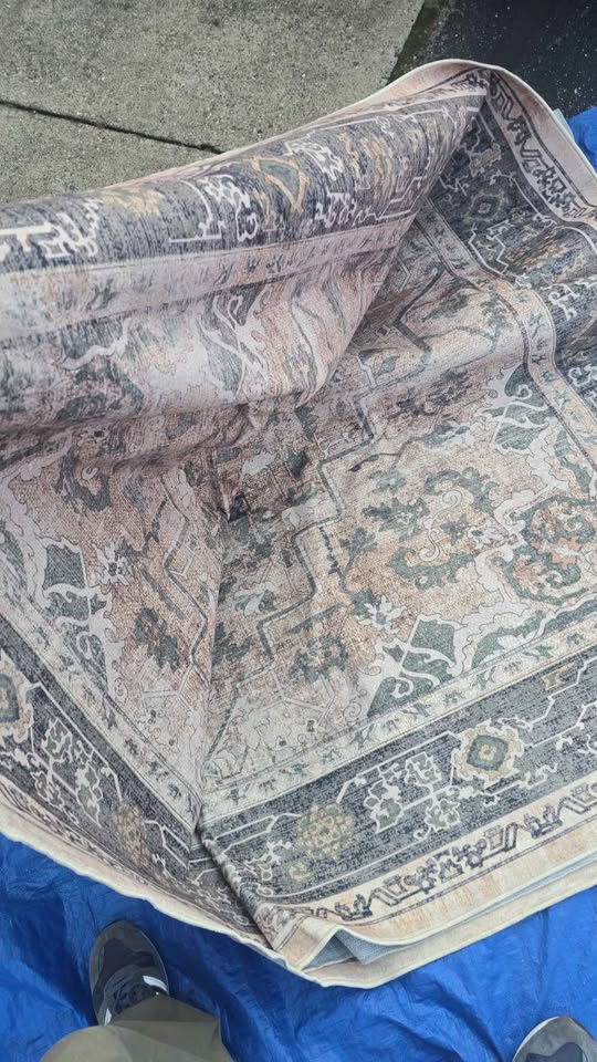 New 8 x 10 Area Rug Washable No Slip