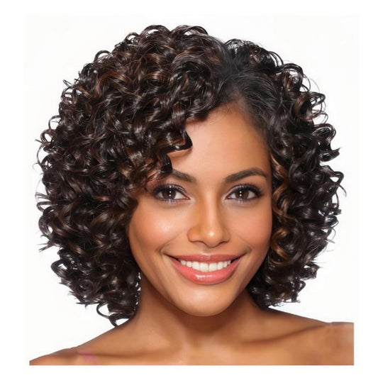 XIUFAXIRUSI XIUFAXIRUSI Short Curly Afro Wigs