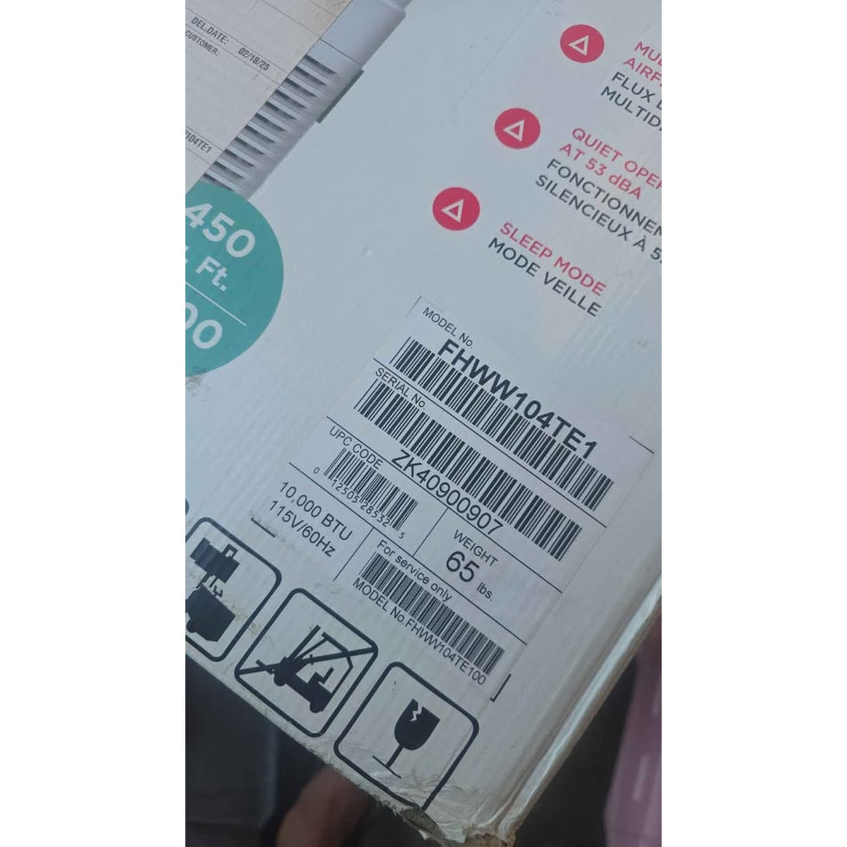 Frigidaire 10,000 BTU Smart Wi-Fi Window Air Conditioner – Open Box