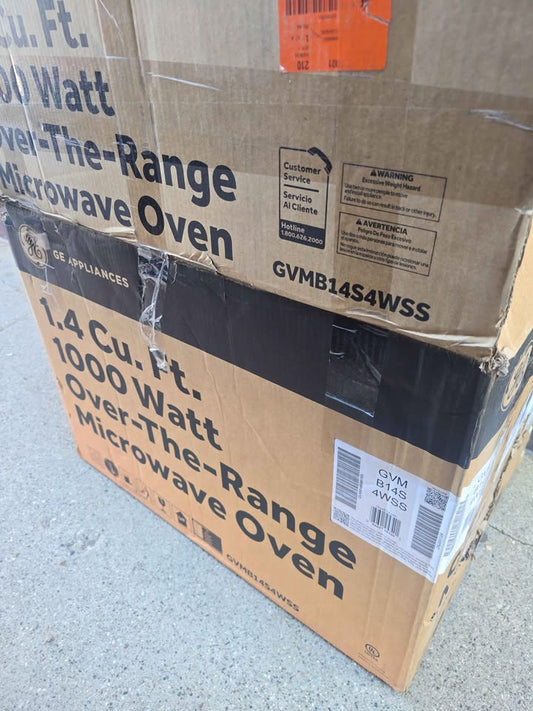 GE 24-inch Over-the-Range Microwave – GVMB14S4WSS, New in Box